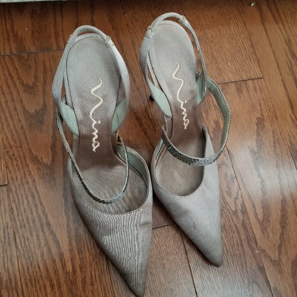 Nina fabric evening wear women shoes size 6 - Picture 4 of 6